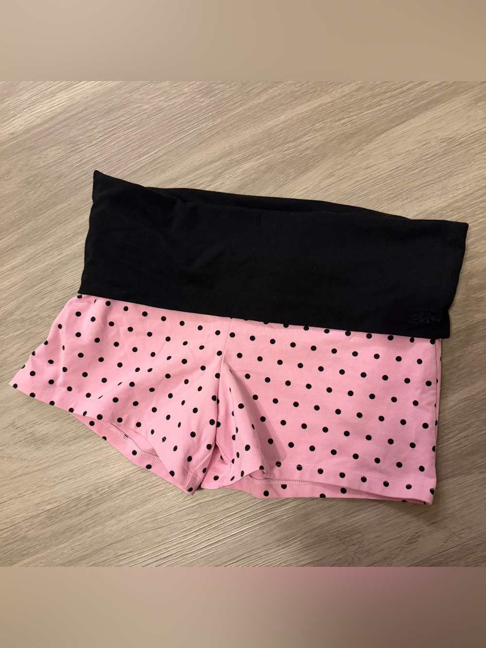 Pink Frankie’s Bikini collab cotton foldover shorts